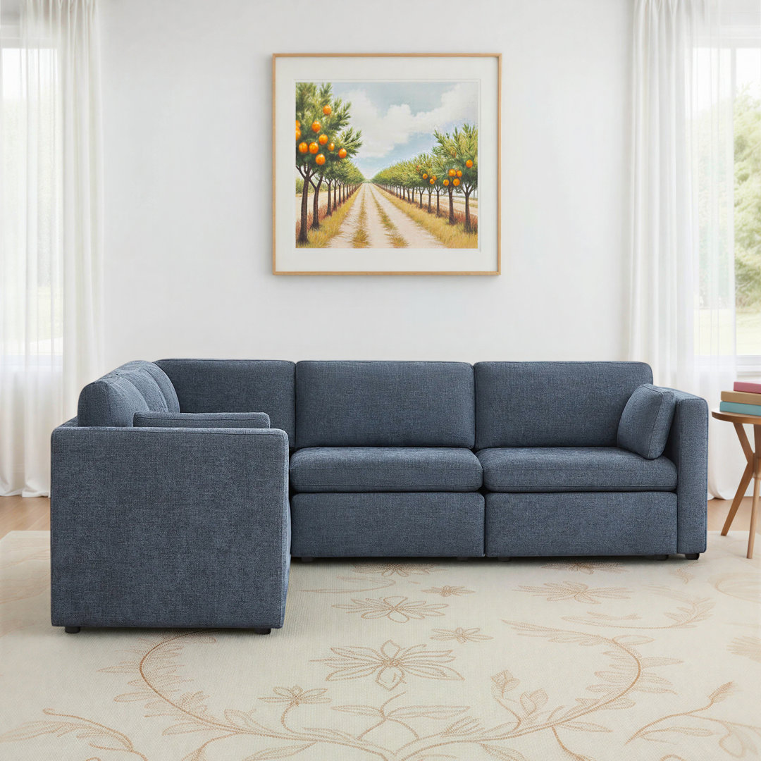 Winfree 5-Piece Upholstered Corner Sectional